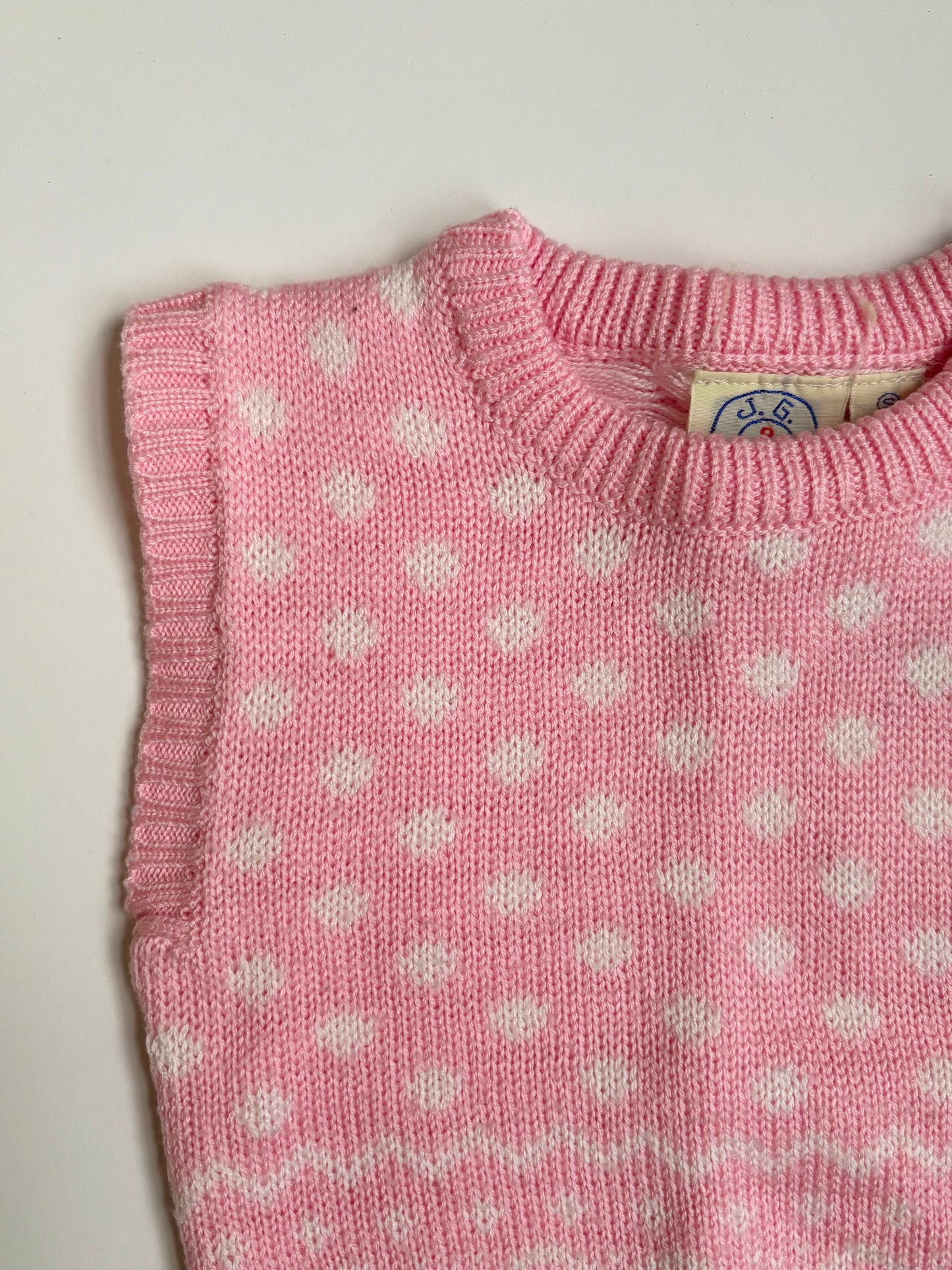 Vintage 80s JG Hook Bow Sweater Vest Size 3T