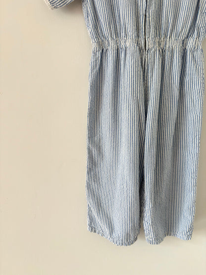 Vintage 60s/70s Seersucker Jumpsuit Size 2T