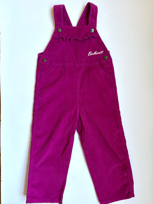 Carhartt Corduroy Ruffle Overalls Size 4T