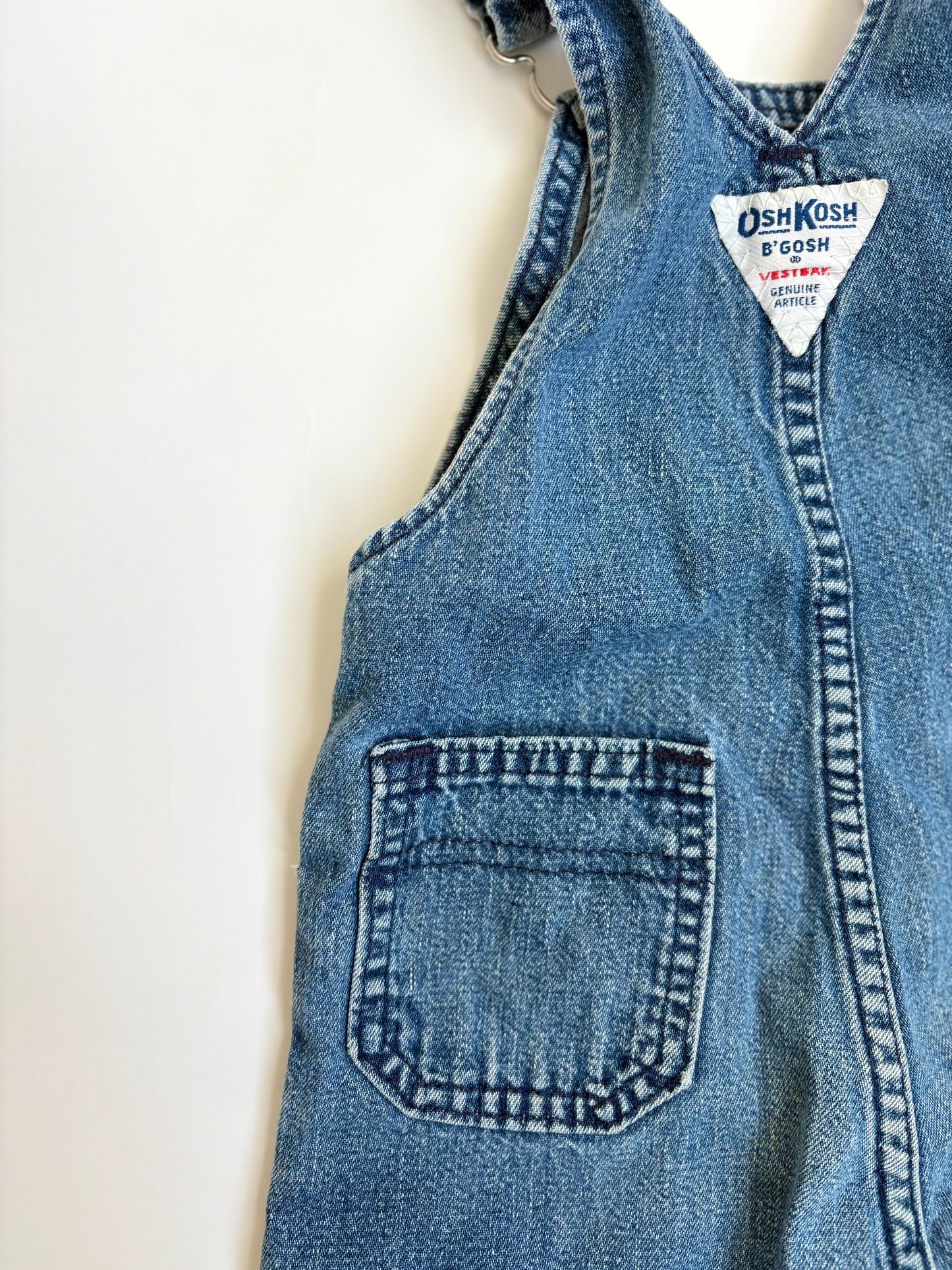 Vintage 90s Oshkosh Holiday Bus Overalls Size 2T