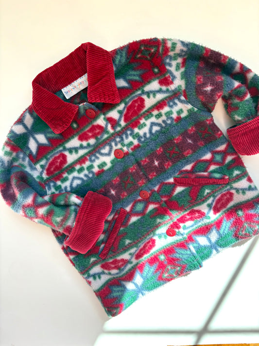 Vintage Bloomingdale’s Next Generation Fleece Chore Coat Size 2T