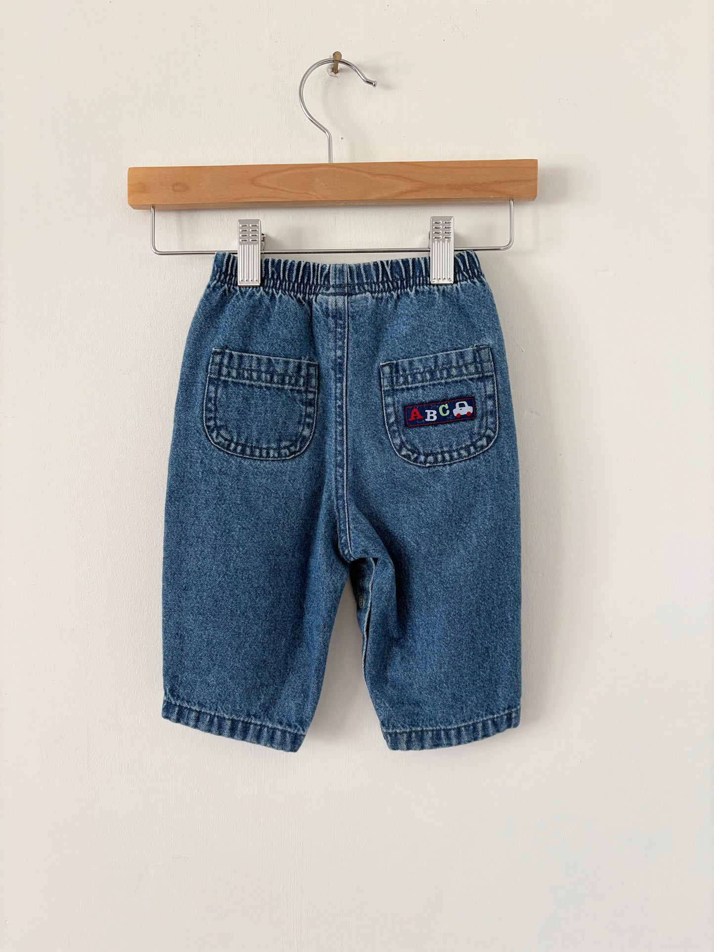 Vintage Just One Year by Carter’s ‘D is for Dump Truck’ Denim Size 9 months
