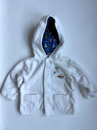 Vintage Little Me Summer Holidays Terrycloth Hoodie Size 18 months