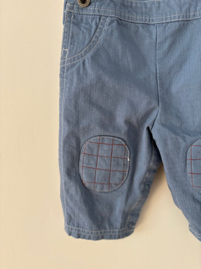 Vintage Teddy Bear Football Overalls Size 6-9 months