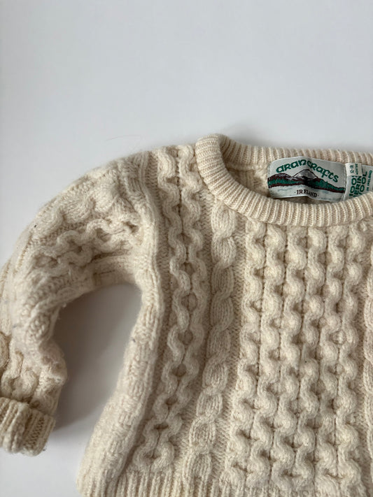Vintage Irish Wool Sweater Size 12-18 months