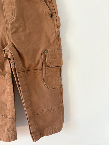 Duluth Camel Working Overalls Size 3T