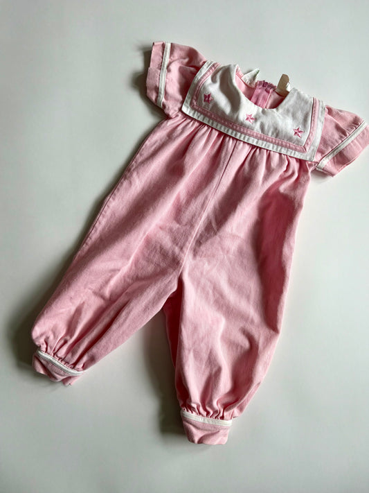 Vintage 90s Sailor Top Romper Size 2T