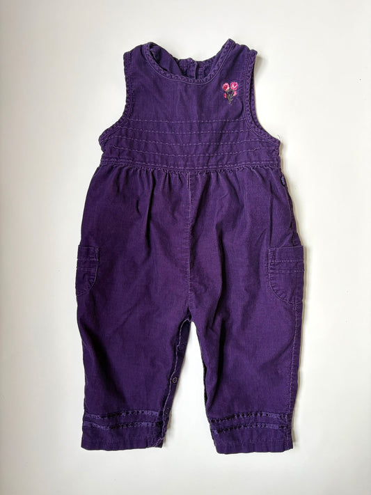 Vintage 90s McKids Embroidered Corduroy Overalls Size 2T