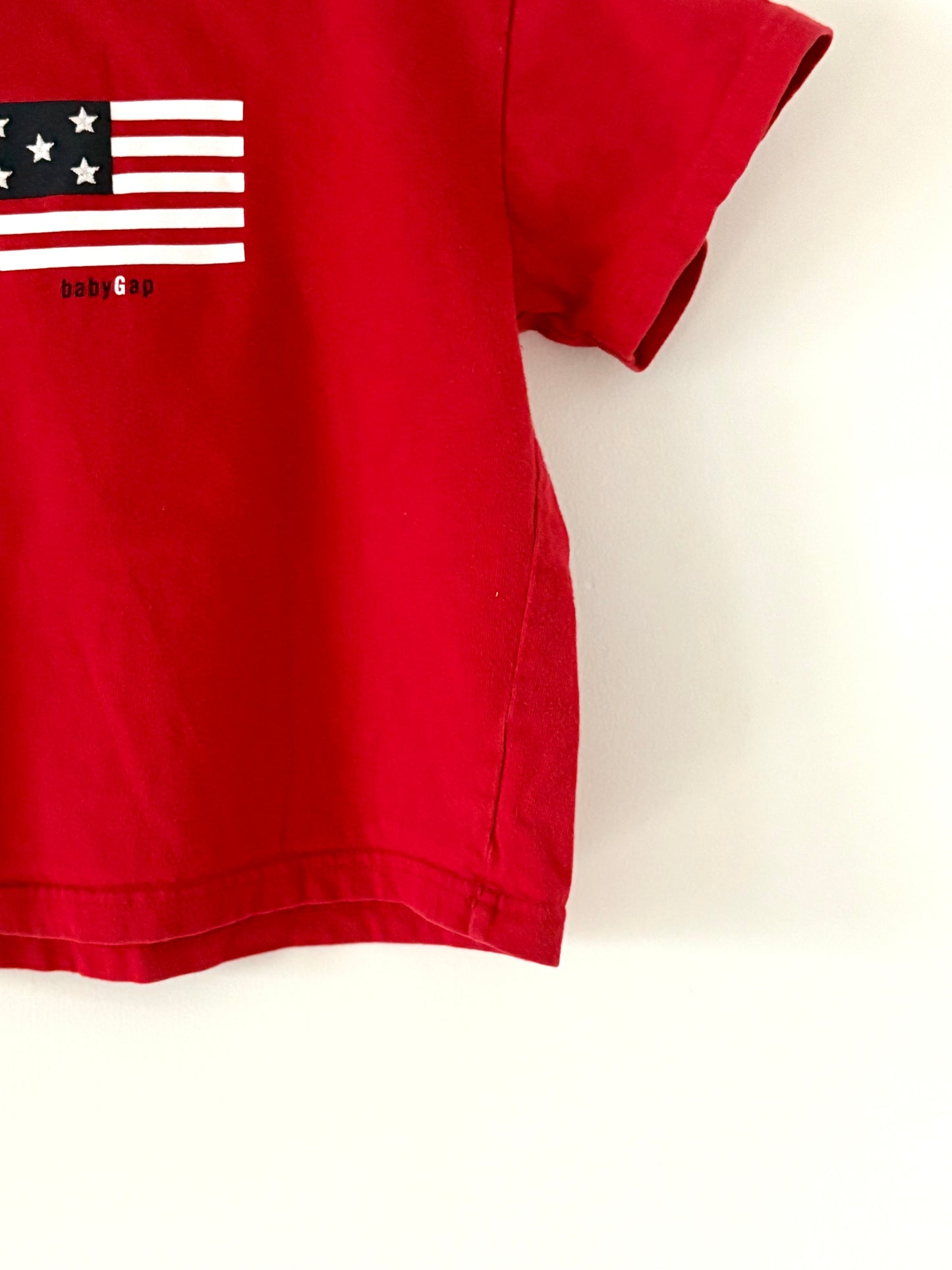 Vintage 00s Baby Gap Boxy USA Tee Size 2T