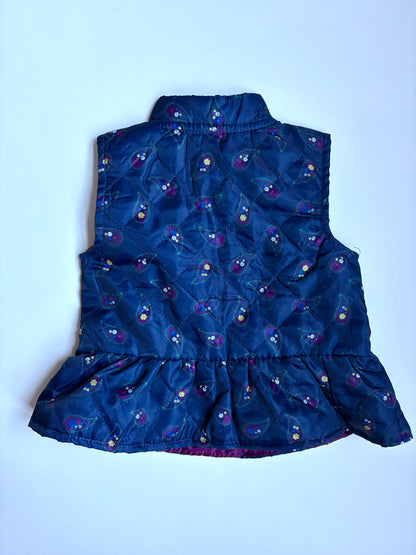 Baby Essentials Paisley Quilted Vest Size 2T - NEW WITH TAGS