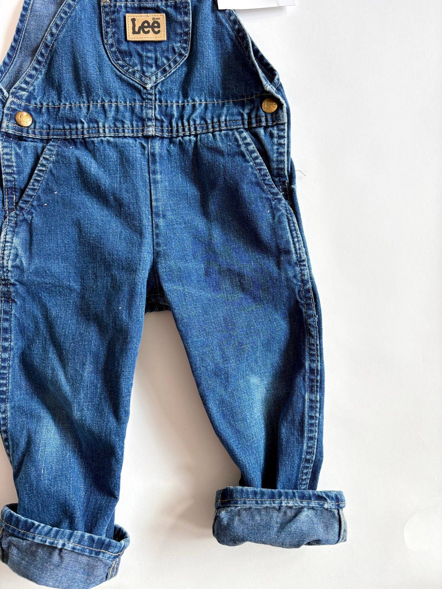 Vintage 90s Lee Denim Overalls Size 3T