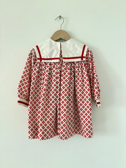 Vintage 60s/70s Polly Flinders Smocked Dress Size 4T