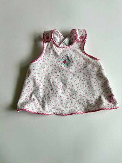 Vintage 90s Ric Rac Criss Cross Back Top Size 18 months