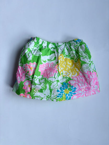 Vintage Y2K Lilly Pulitzer Hibiscus Stroll Skort Size 5