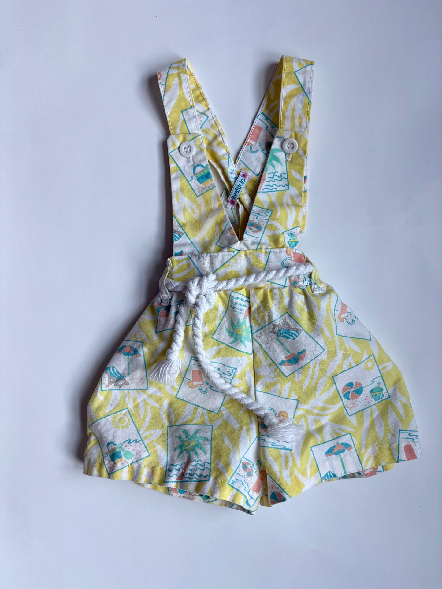 Vintage 80s Healthtex Beach Romper Size 2T