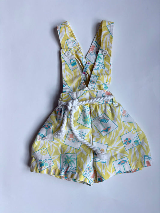 Vintage 80s Healthtex Beach Romper Size 2T