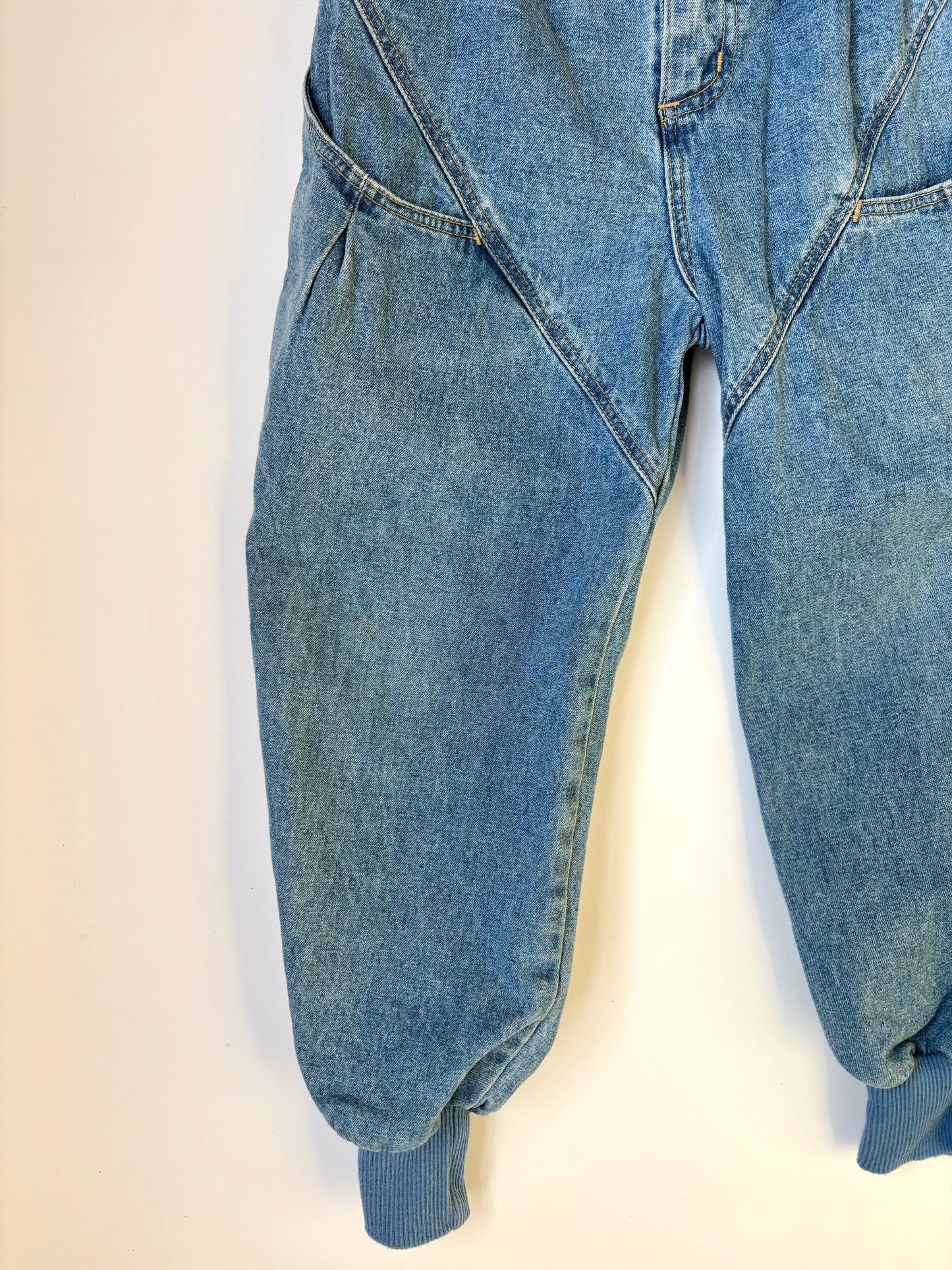 Vintage 90s Gymboree Rainbow Tag Pleated Jogger Style Denim Size 5/6