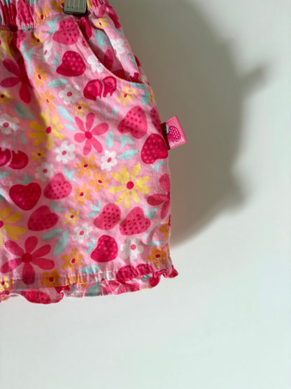 Vintage Oshkosh Strawberry Ruffle Shorts Size 18 months