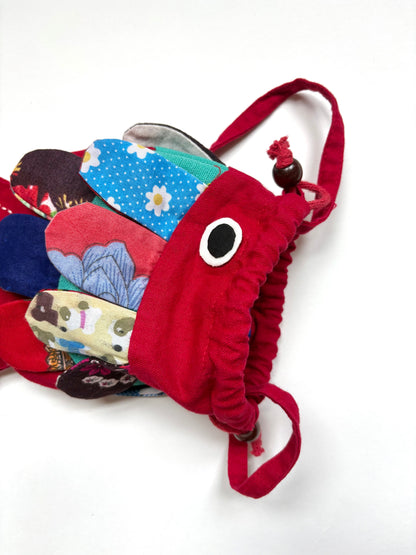 Handmade Drawstring Fish Purse