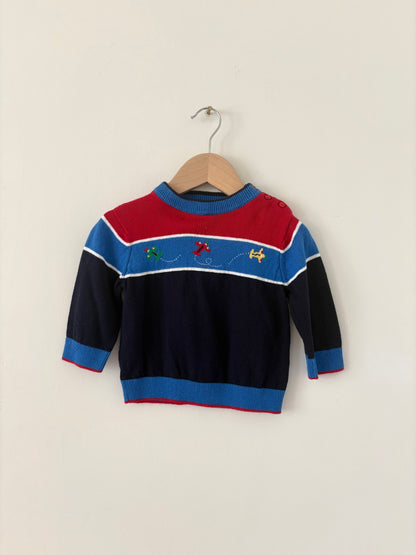 Vintage Florence Eiseman Airplane Sweater Size 12 months
