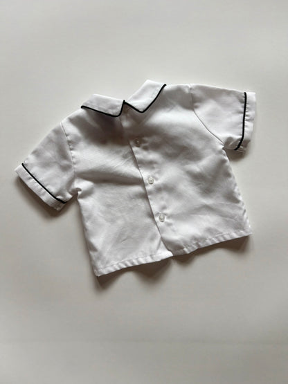 Vintage 80s Carriage Boutique Piped Collar Top Size 6-12 months