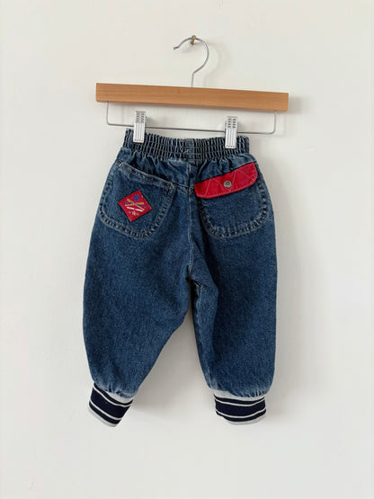 Vintage 80s/90s Little Levi’s Baseball Jogger Style Denim Size 2T
