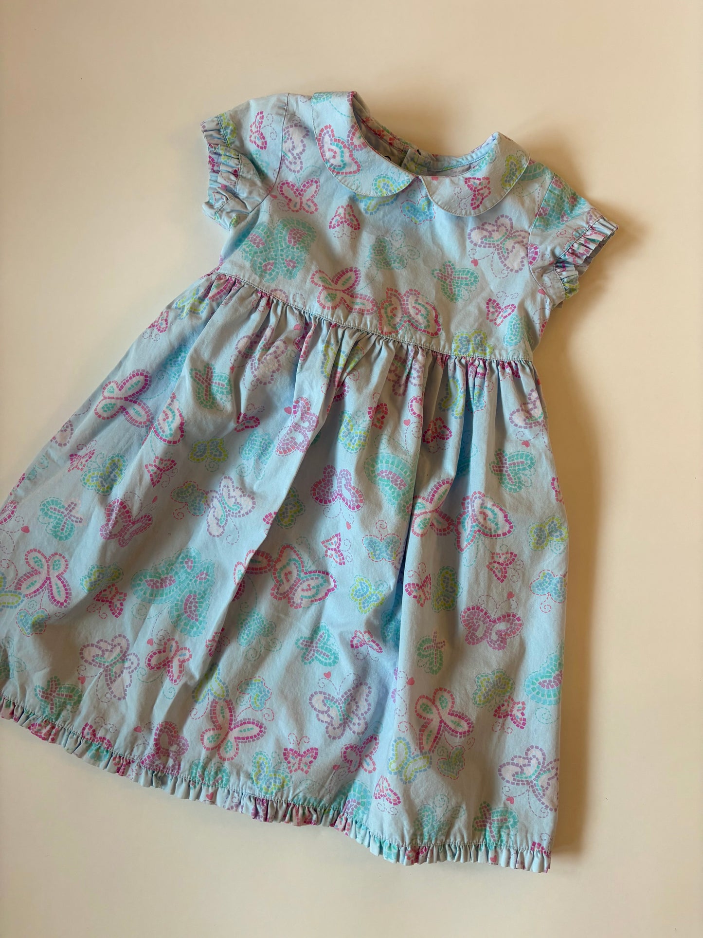 Vintage Y2K Talbots Kids Butterfly Dress Size 3T