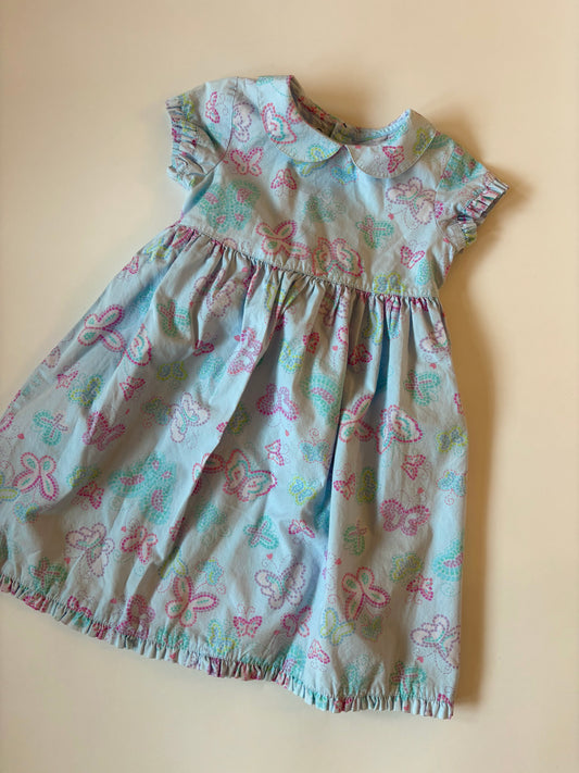 Vintage Y2K Talbots Kids Butterfly Dress Size 3T