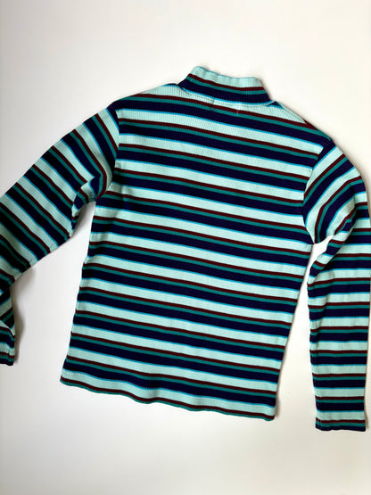 Vintage Y2K Babar Striped Mock Neck Size 7