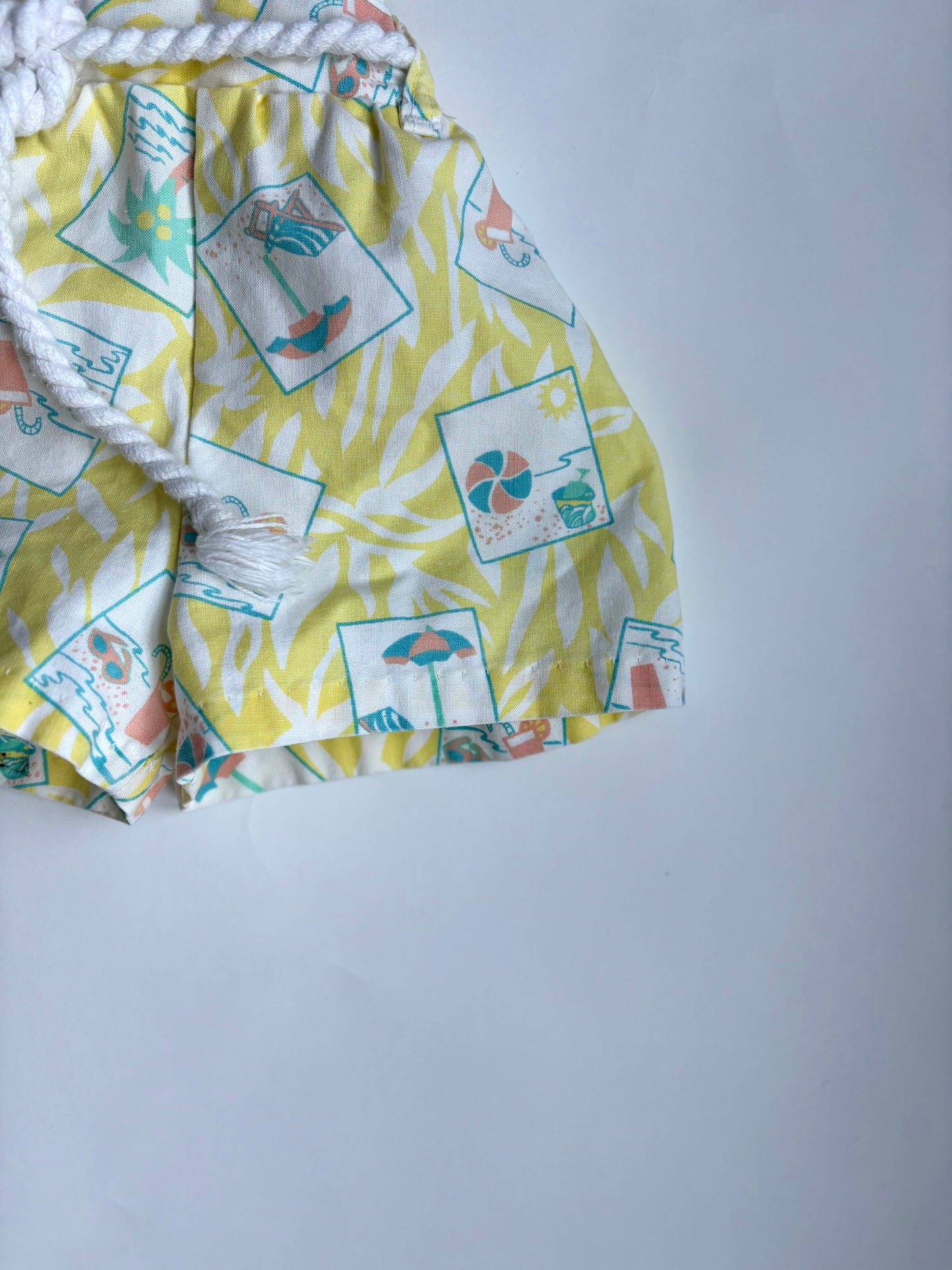 Vintage 80s Healthtex Beach Romper Size 2T