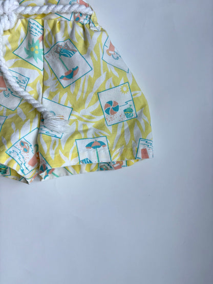 Vintage 80s Healthtex Beach Romper Size 2T
