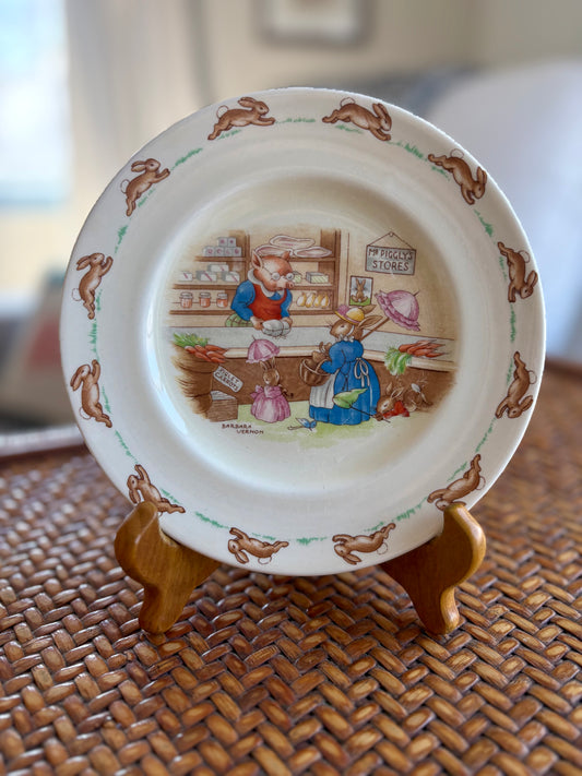 Vintage Mr Piggly’s Store Bunnykins Plate
