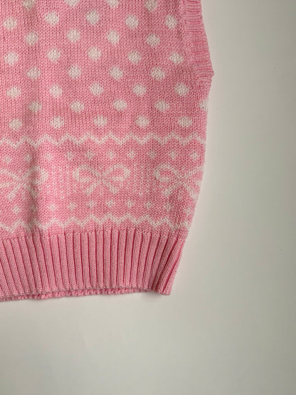 Vintage 80s JG Hook Bow Sweater Vest Size 3T
