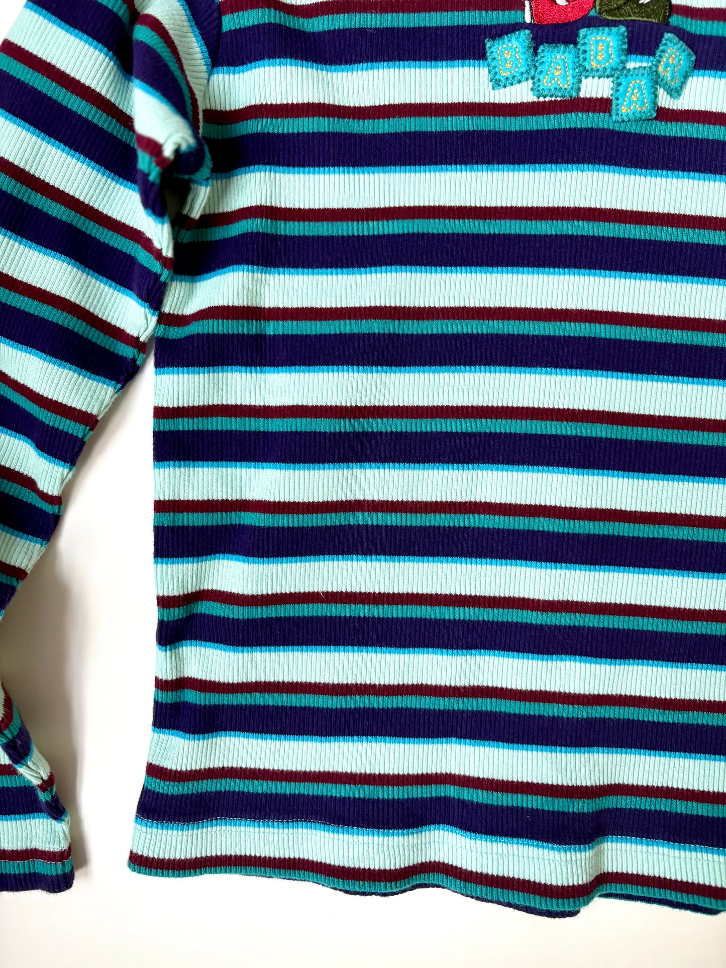 Vintage Y2K Babar Striped Mock Neck Size 7