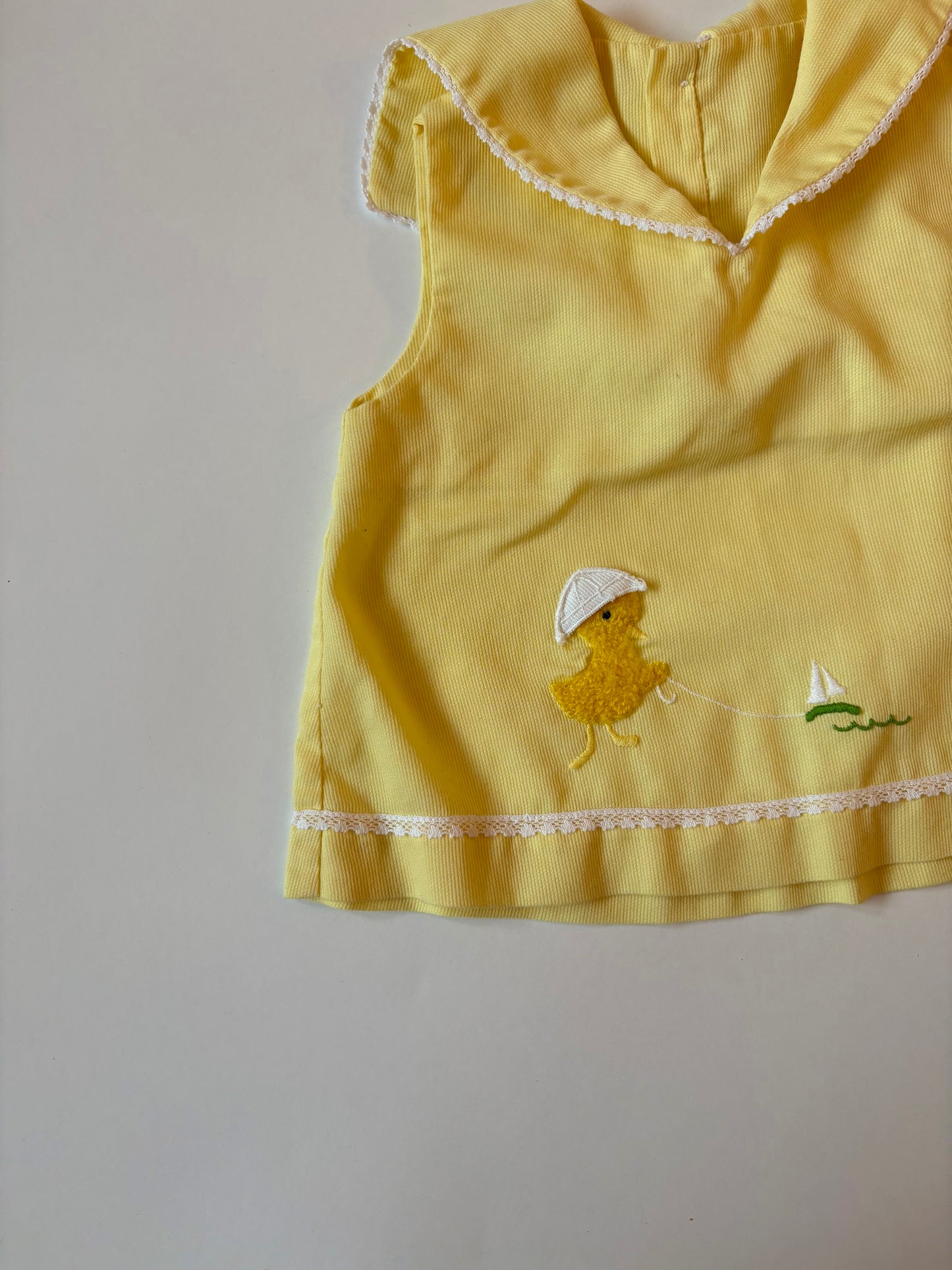 Vintage 60s/70s Chick Appliqué Set Size 2T