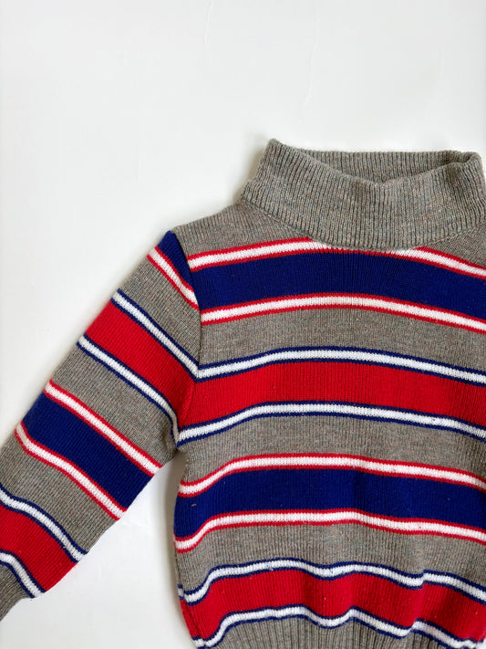 Vintage 70s/80s Retro Striped Sweater Size 12 months
