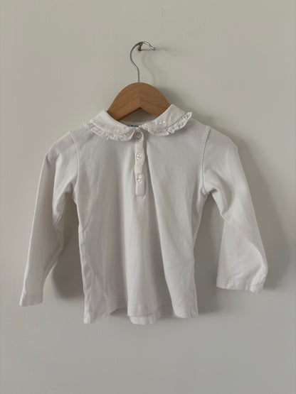 Mayoral Blouse & Pleated Polkadot  Shorts Set Size 2T