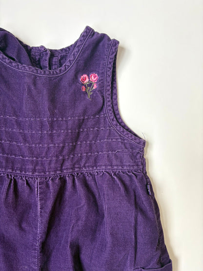 Vintage 90s McKids Embroidered Corduroy Overalls Size 2T