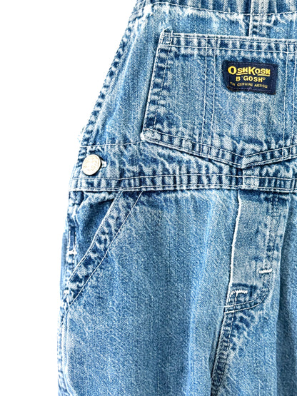 Vintage 90s OshKosh Classic Denim Overalls Size 12 months