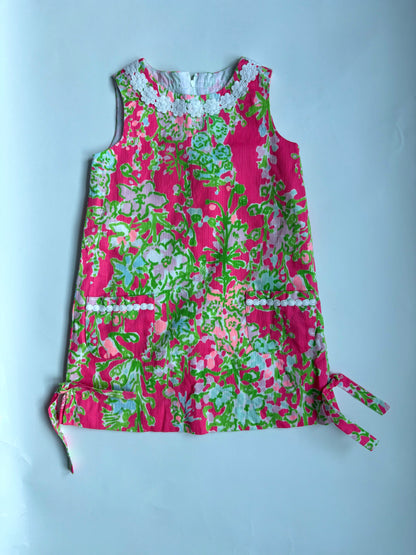 Vintage Y2K Lilly Pulitzer Cathy Flamingo Shift Size 4