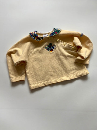 Vintage 90s Absorba Berries Embroidered Top Size 2T