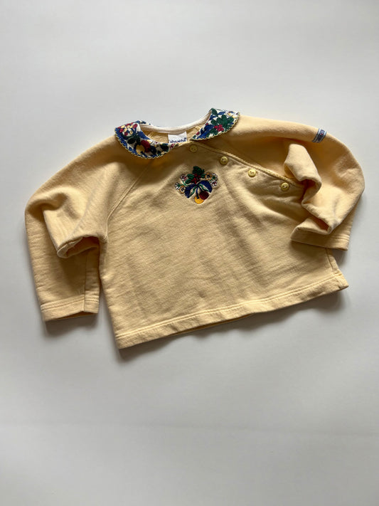 Vintage 90s Absorba Berries Embroidered Top Size 2T