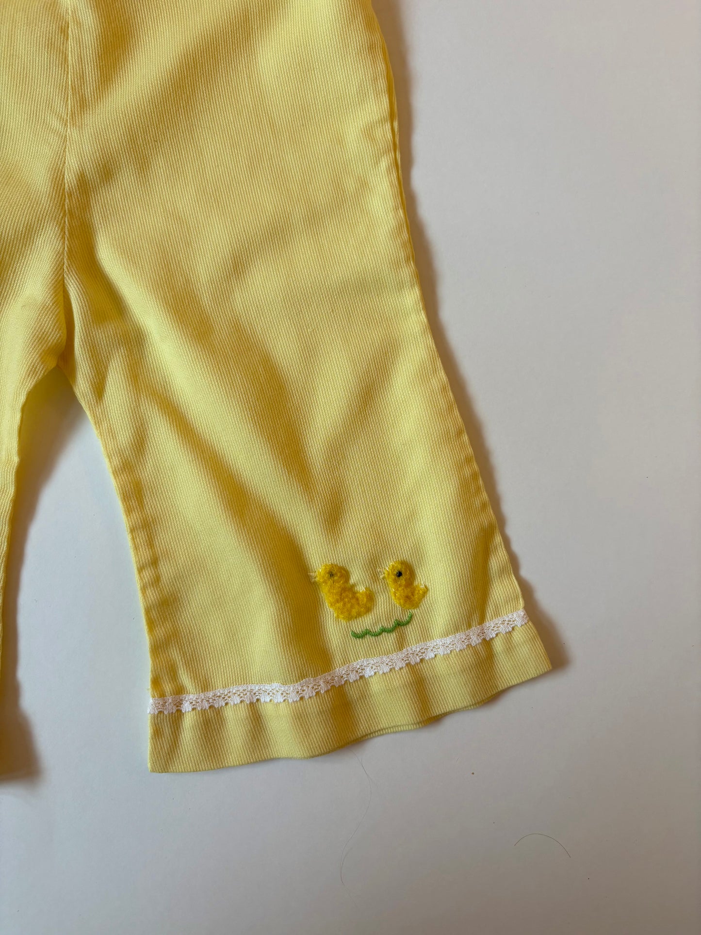 Vintage 60s/70s Chick Appliqué Set Size 2T
