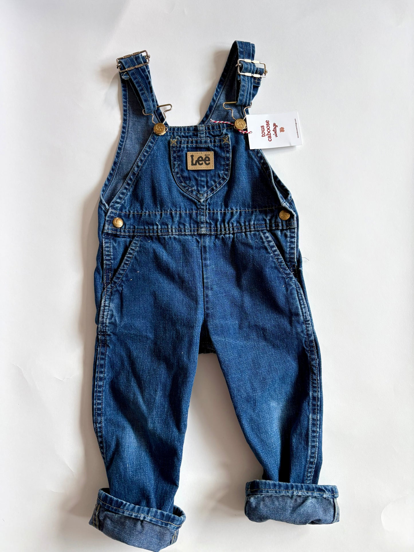 Vintage 90s Lee Denim Overalls Size 3T