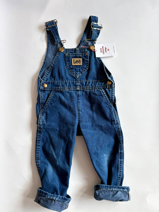 Vintage 90s Lee Denim Overalls Size 3T