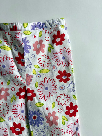 Vintage 90s Flower Pedal Pushers Size 2T
