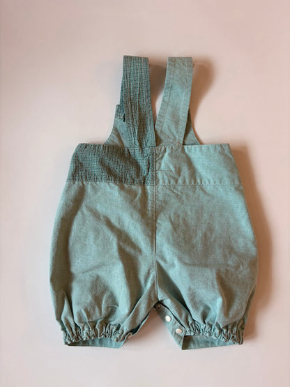 Vintage Les Bebes des Floriane Bunny Bubble Overalls Size 12 months
