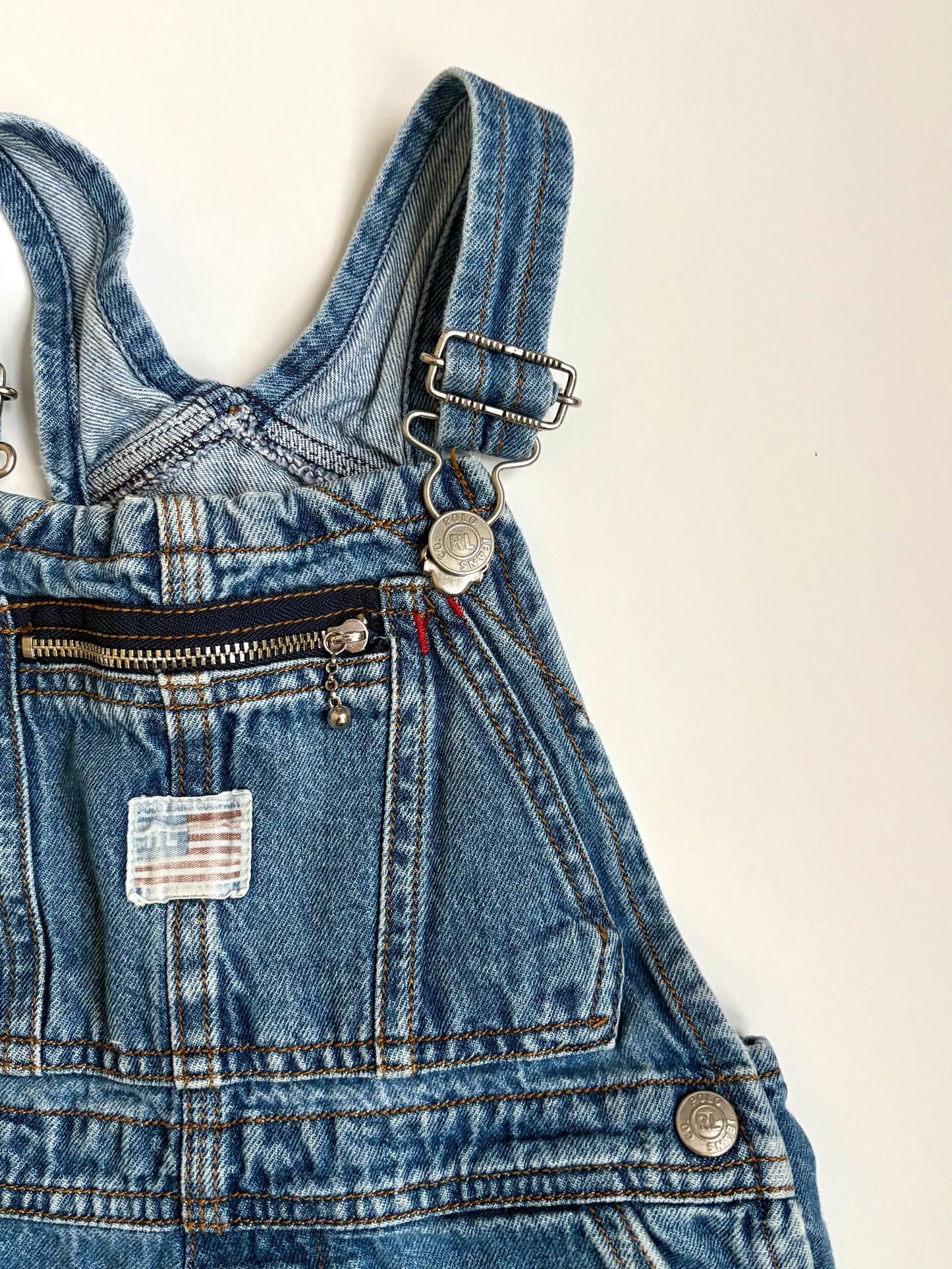 Vintage Ralph Lauren Denim Overalls Size 4T