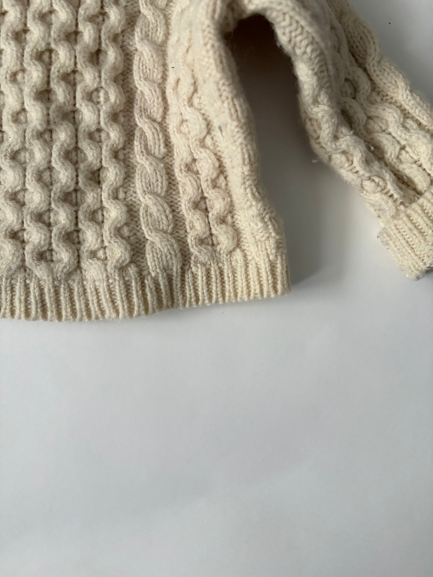 Vintage Irish Wool Sweater Size 12-18 months