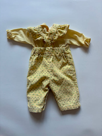 Vintage 80s Healthtex Tulip Overalls Set Size 3 months